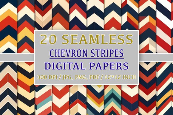 20 Seamless Chevron Stripes Patterns