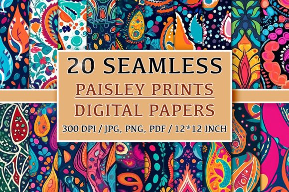 20 Seamless Paisley Print Patterns for Creative and Professional Projects