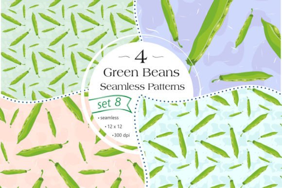 Beans Seamless Patterns - Set 8: Strategic Design for Creative and Professional Use