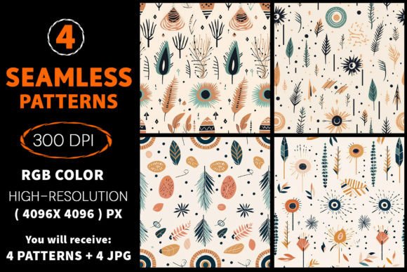 Bohemian Hand Drawn Seamless Patterns: Strategic Design for Modern Branding and Creative Projects