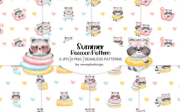 Cute Raccoon Patterns and Digital Paper: A Creative Guide for Design Enthusiasts 💕