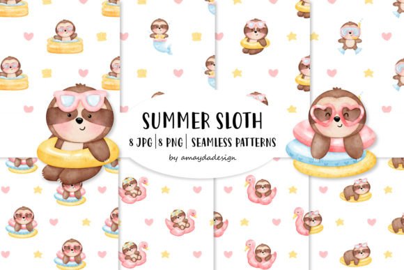 Cute Sloth Patterns and Sloth Pattern: A Versatile Design for Creative Projects
