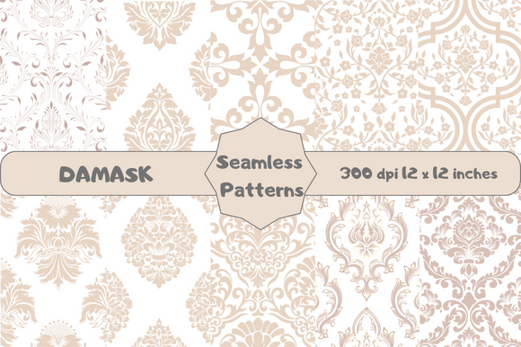 Damask Seamless Patterns: A Versatile Design Asset for Creative Professionals