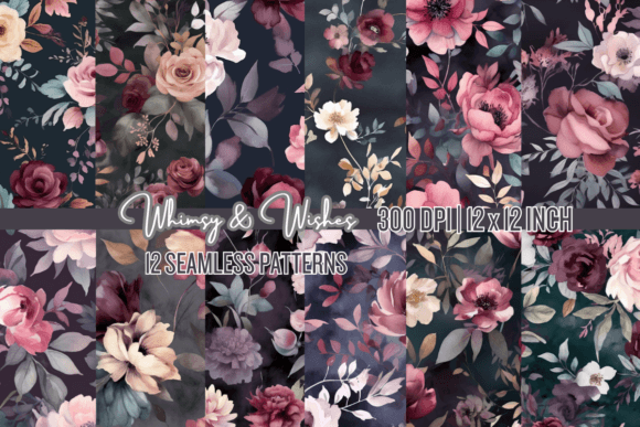 Moody Romance Floral Seamless Patterns: Strategic Use for Creative and Professional Projects