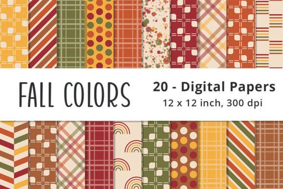 Printable Fall Color Background Patterns for Seasonal Creativity