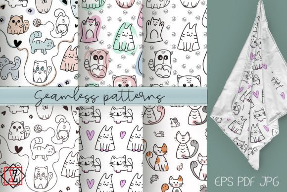 Seamless Patterns with Cats