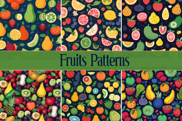 Summer Fruit Patterns: A Vibrant Addition to Your Digital Projects