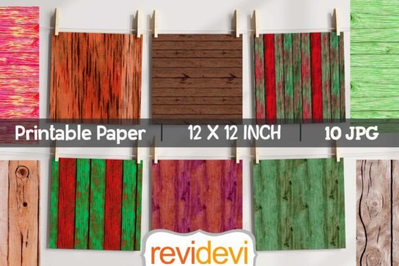 Wood Texture Patterns Bundle