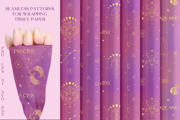 Zodiac Horoscope Golden Signs Patterns